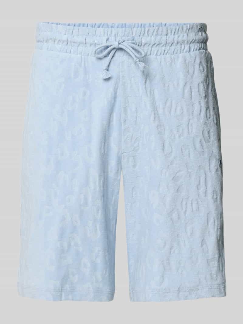 regular fit shorts van badstof