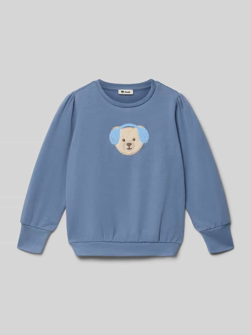 Steiff Regular fit sweatshirt met motiefstitching