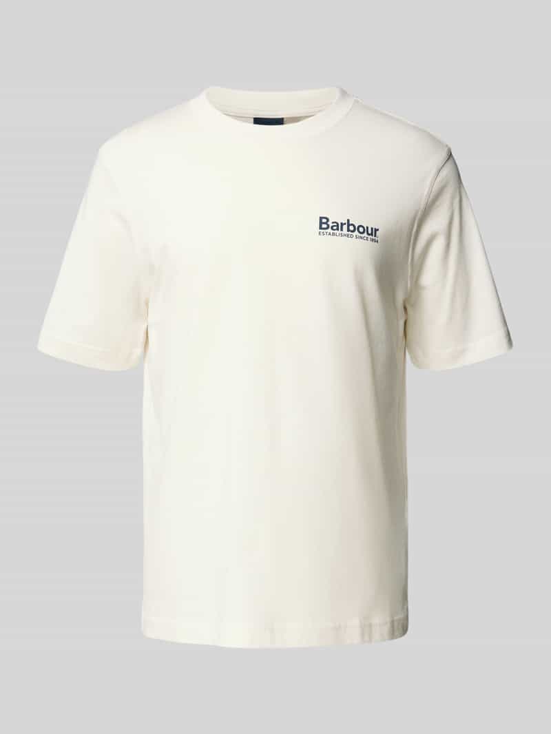 Barbour Regular fit T-shirt van puur katoen