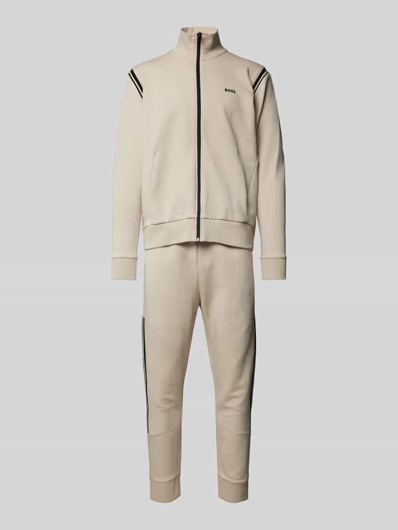 BOSS Green Sweatpak met contraststrepen