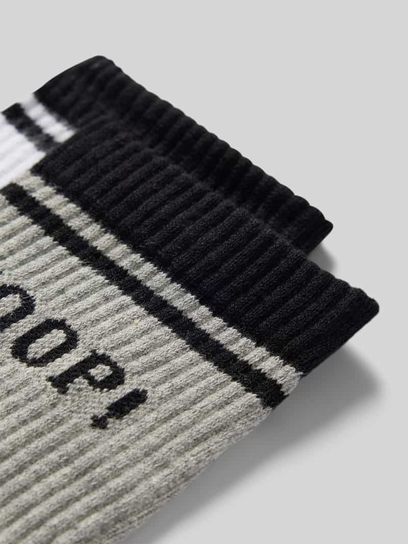 JOOP! Collection Sokken met labelstitching in een set van 2 paar