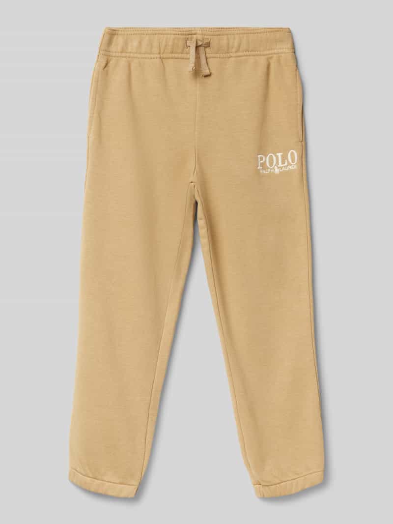 Polo Ralph Lauren Kids Regular fit sweatpants met labelstitching