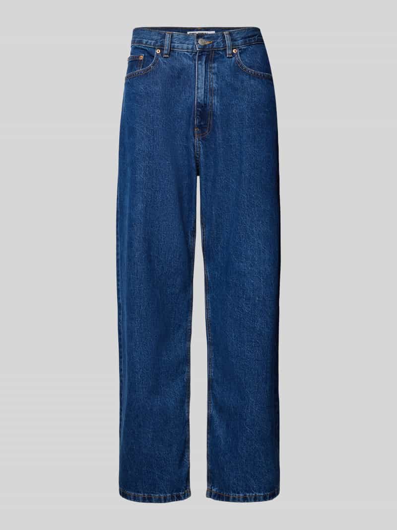 Baggy fit jeans met labeldetails