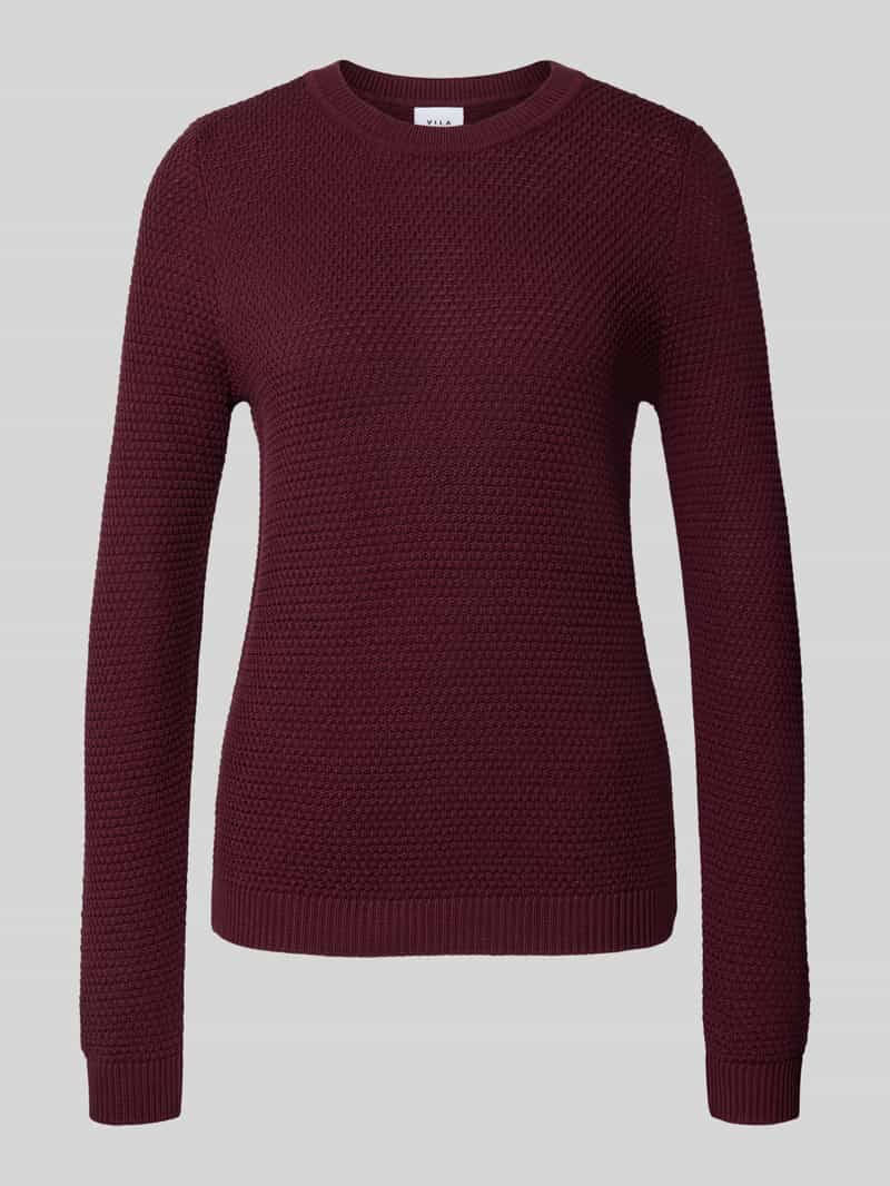 Vila Trui met ronde hals VIDALO O-NECK L/S KNIT TOP- NOOS