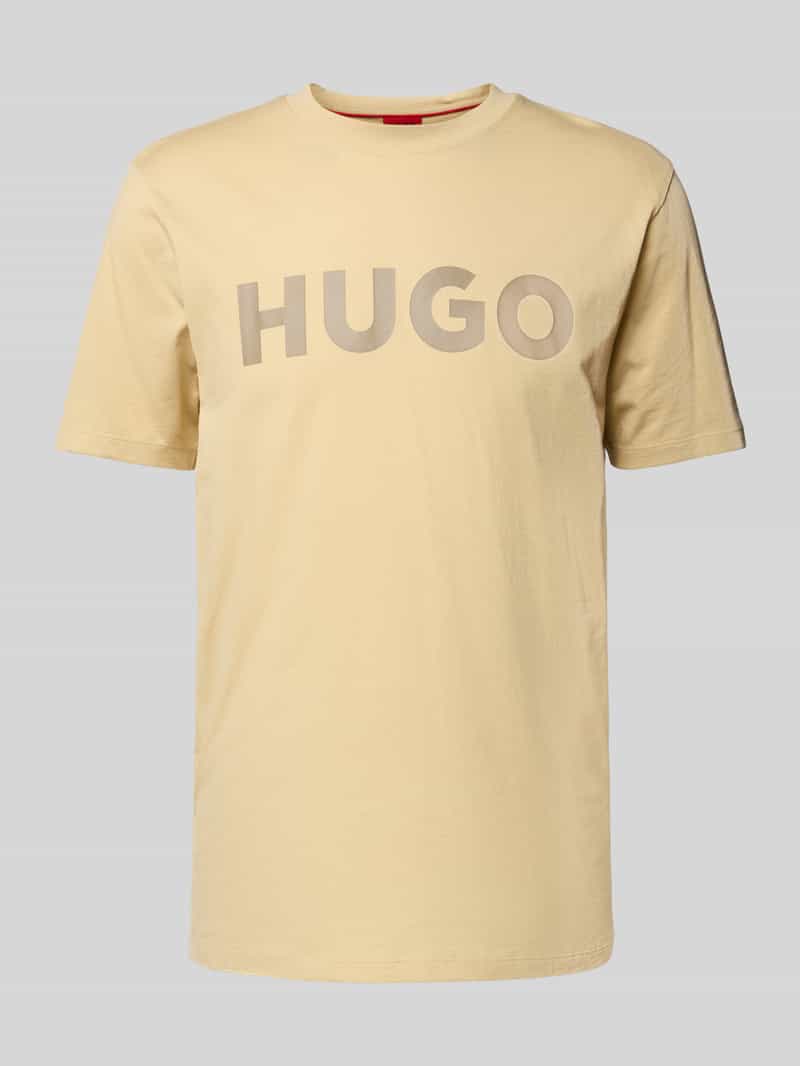 HUGO T-shirt met labelprint model 'DULIVIO'