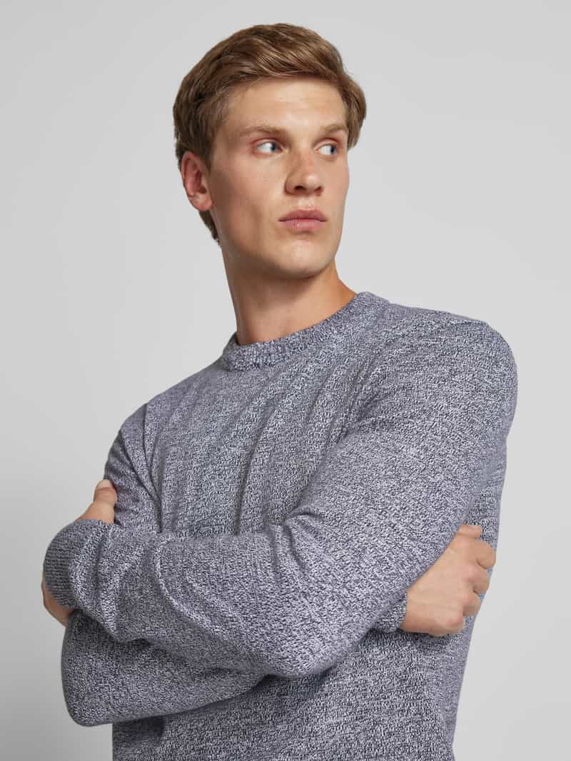 Tom Tailor Denim Regular fit gebreide pullover met ronde hals