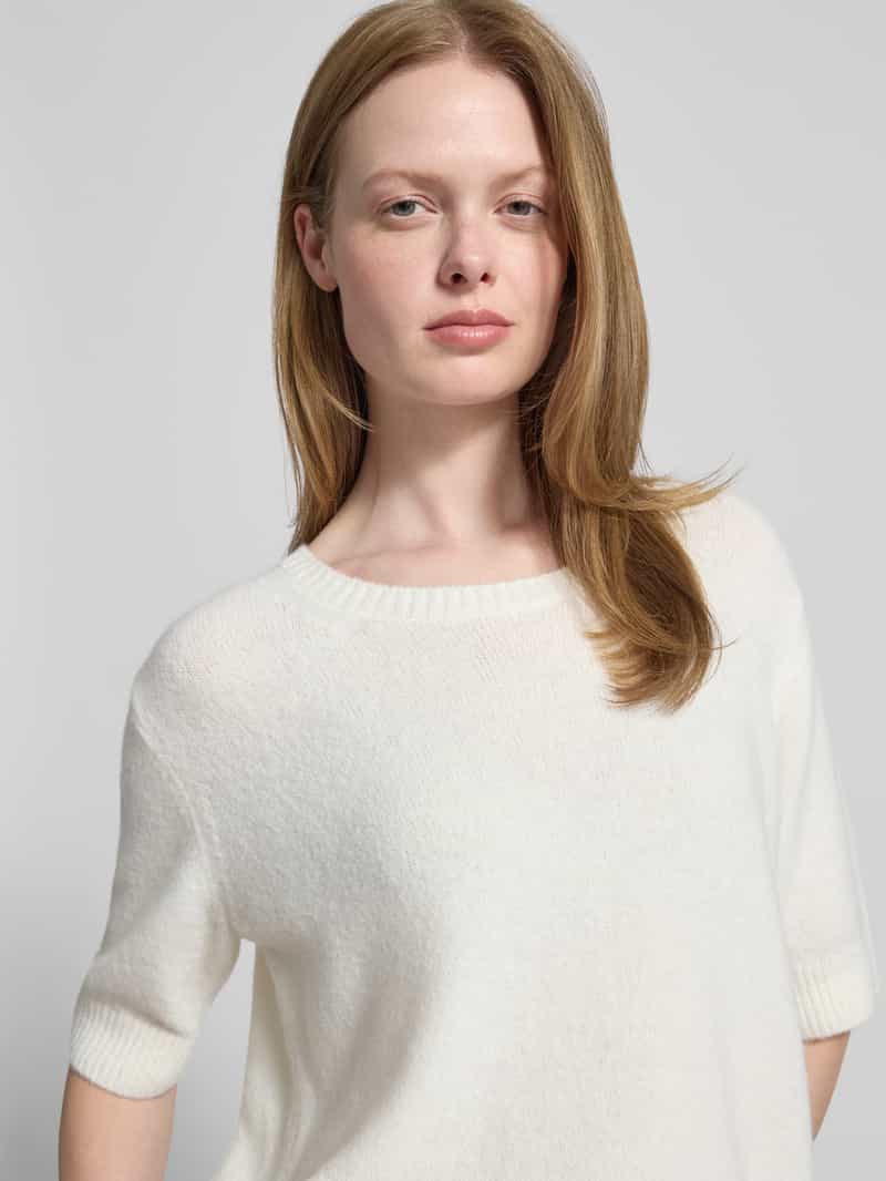 milano italy Oversized gebreide pullover met ronde hals