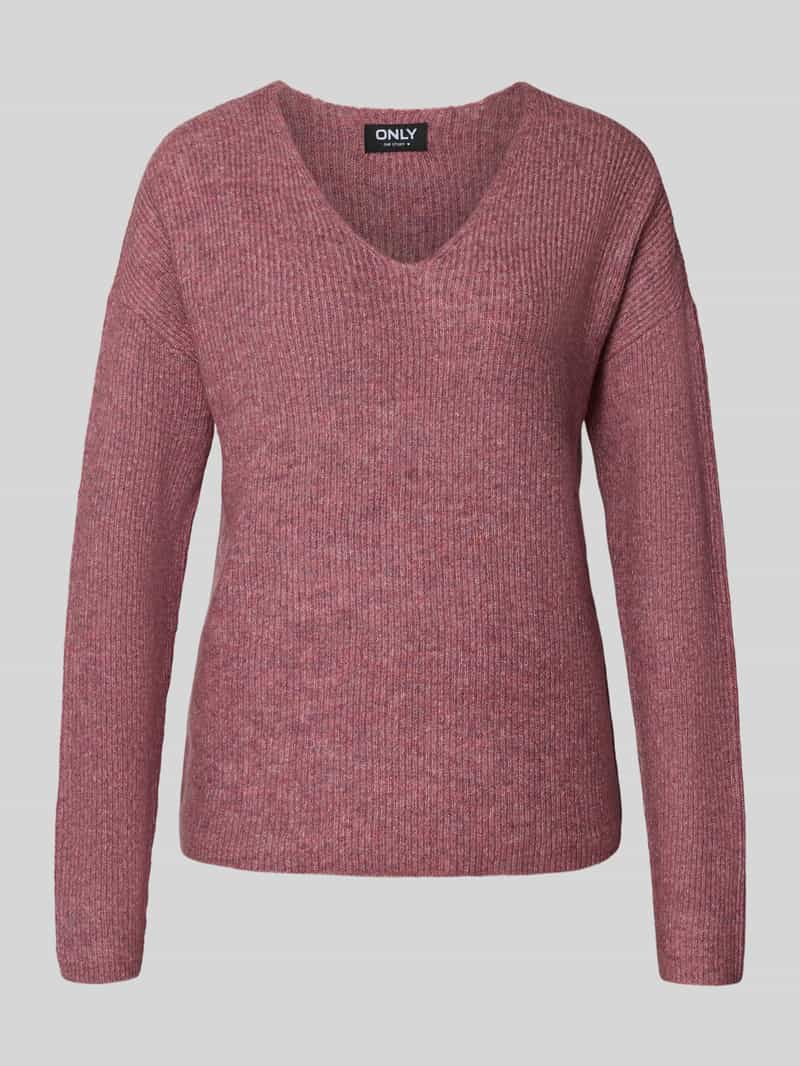 Only Regular fit gebreide pullover met V-hals model 'CAMILLA'