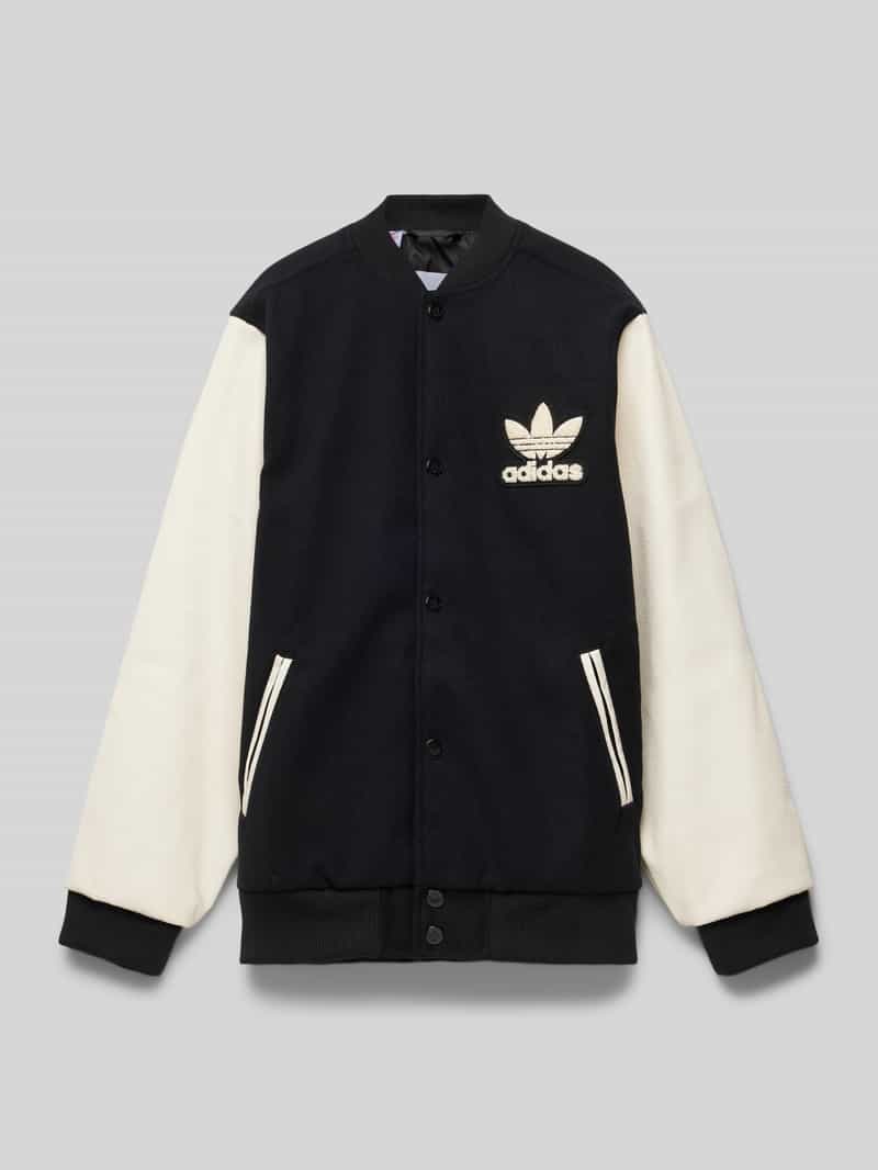 adidas Originals Lange jas met siernaden model 'Paletot'