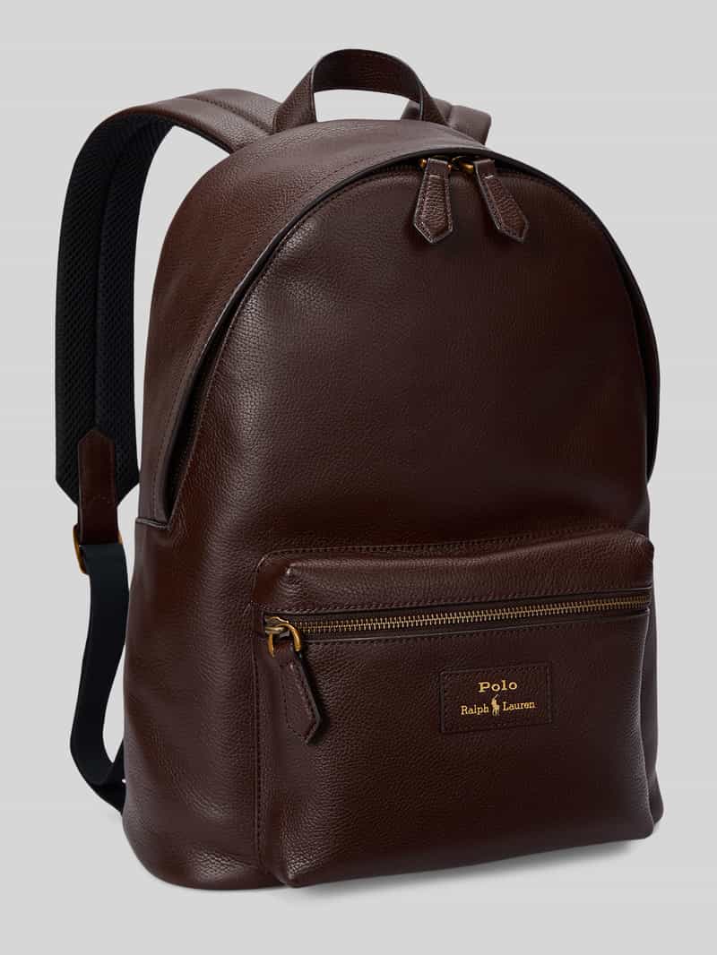 Polo Ralph Lauren Rugzak van echt rundleer bruin, foto 4