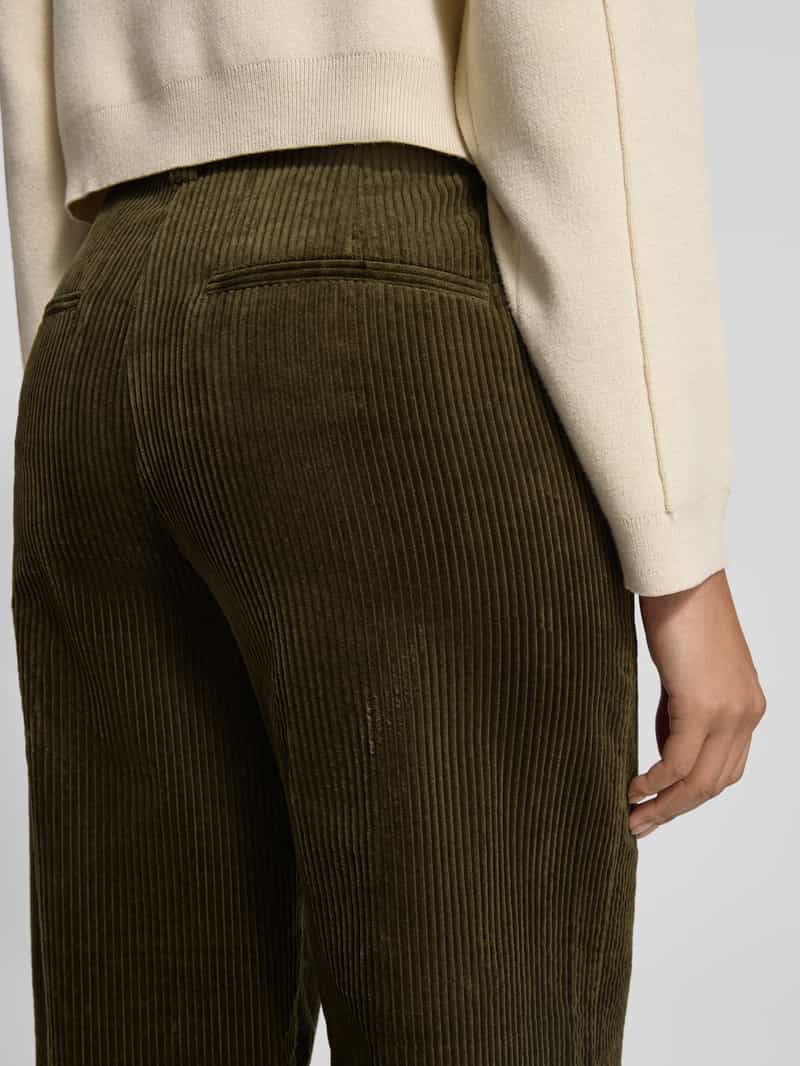 Marc O'Polo Wide leg corduroy broek van puur katoen