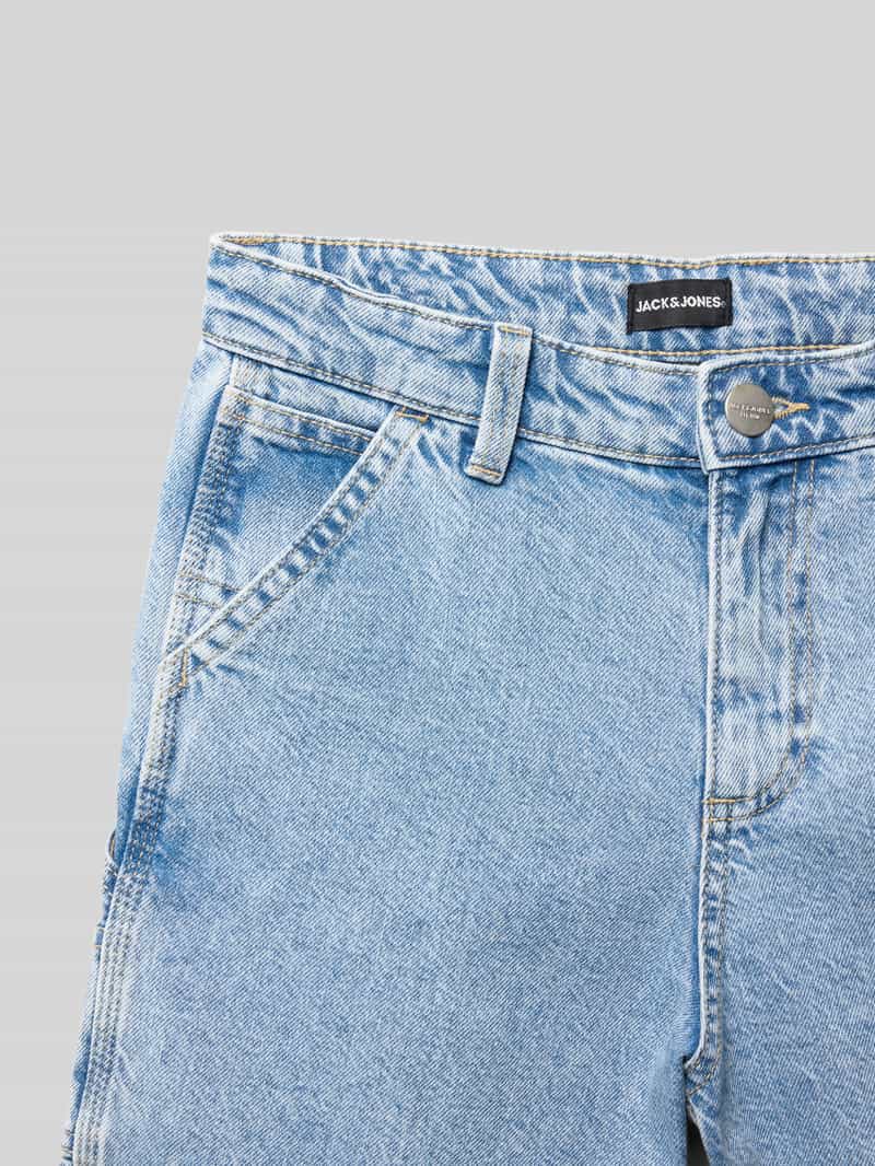 jack & jones Loose fit korte jeans met hamerlus model 'TONY'