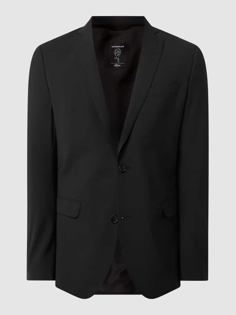 S. OLIVER BLACK LABEL Slim fit colbert met reverskraag