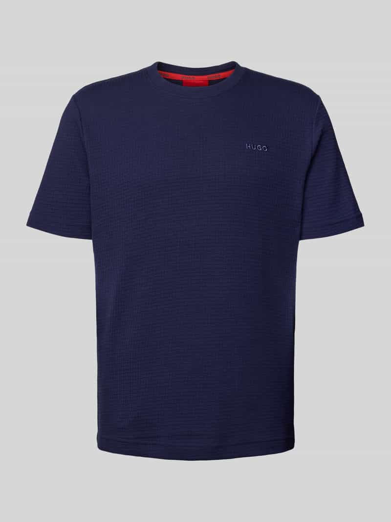 HUGO Regular fit T-shirt van katoenmix model 'AUSTIN'