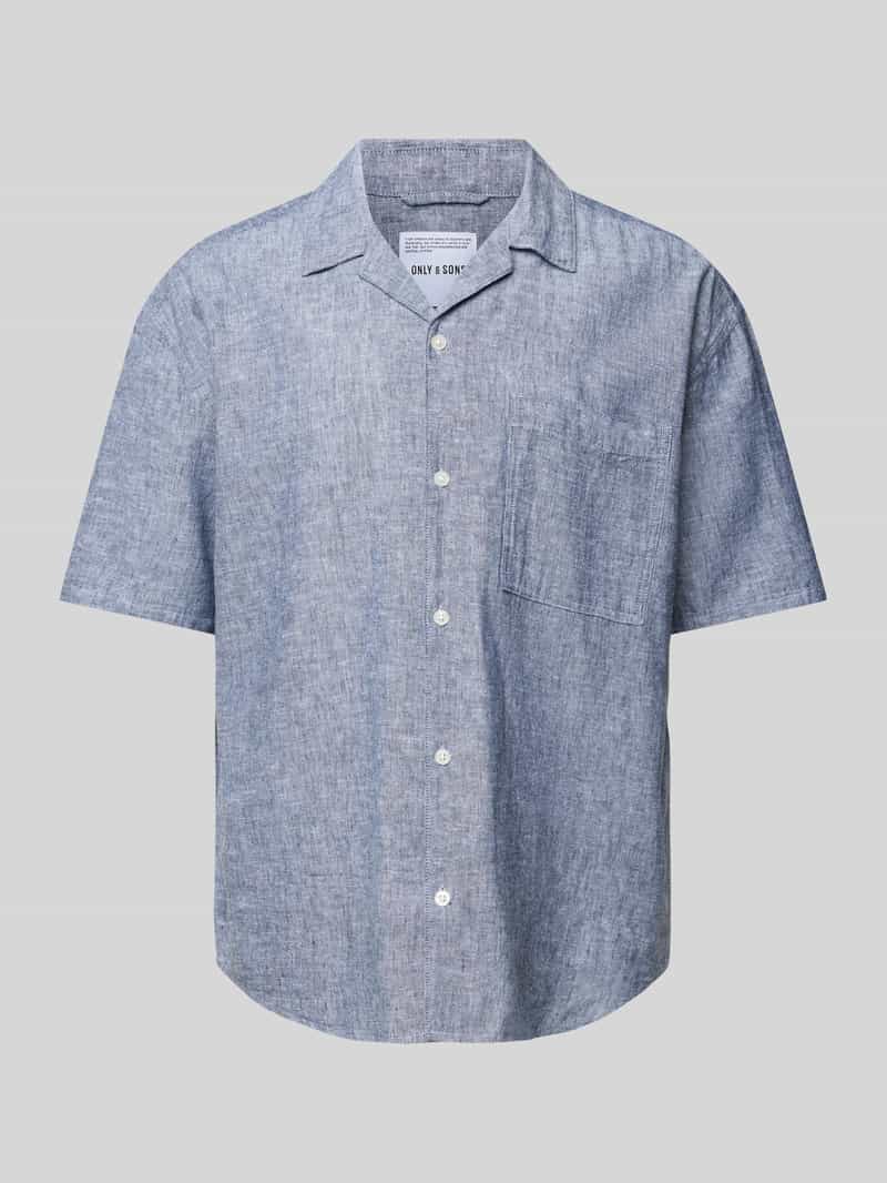 Only & Sons Relaxed fit vrijetijdsoverhemd met 1 2-mouwen model 'CAIDEN'