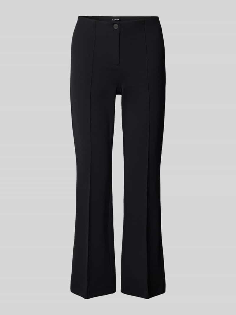 CAMBIO Bootcut stoffen broek met structuurmotief model 'ROS EASY KICK'
