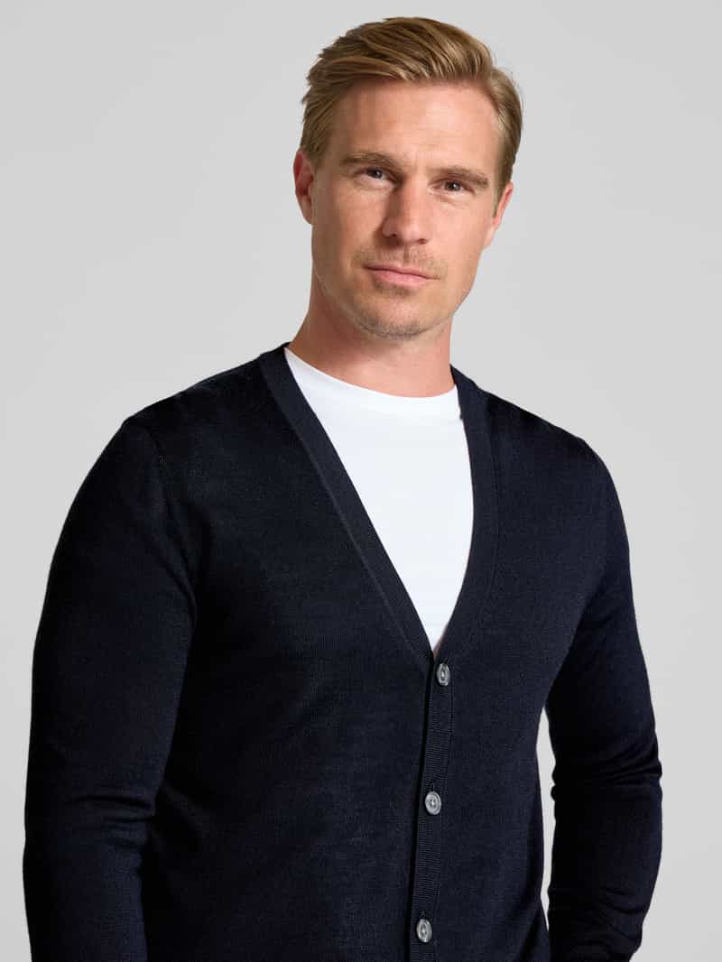 Christian Berg Men Gebreid jack met V-hals