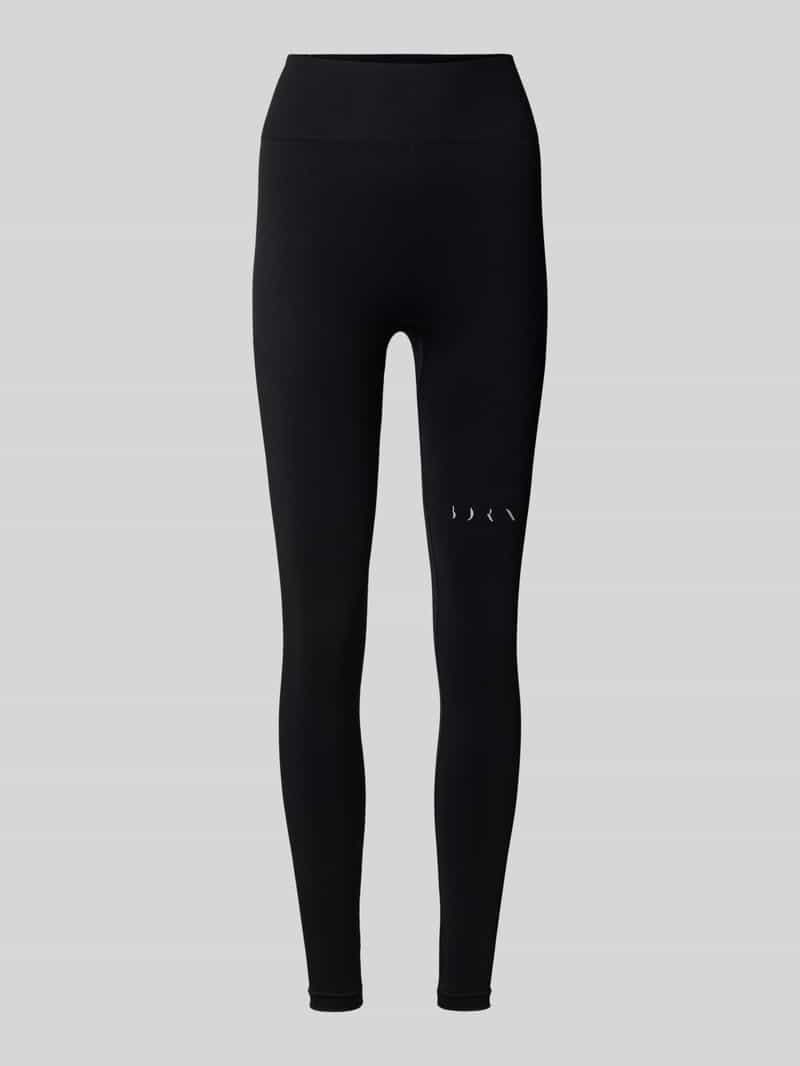 BORN LIVING YOGA Skinny fit legging met labelprint model 'Yami'