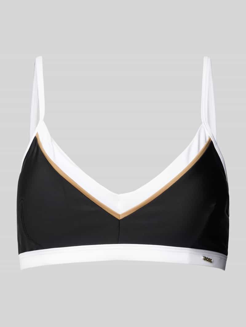 Boss Bikinitop met labelapplicatie model ' CODES'