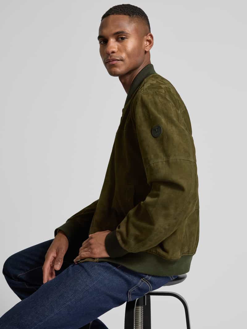 JOOP! Collection Leren blouson met opstaande kraag model 'Pios'
