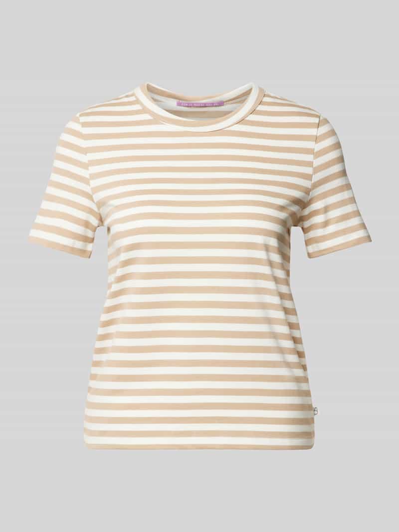QS T-shirt met streepmotief