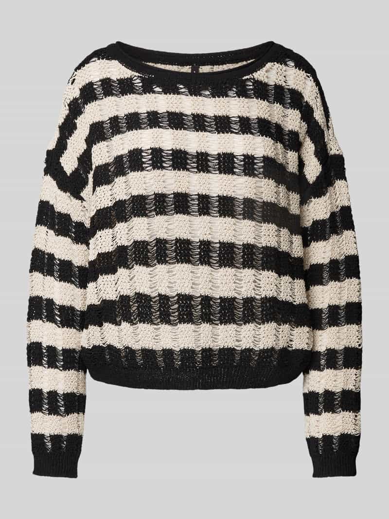 Only Boxy fit gebreide pullover met gaatjespatroon model 'CAPRI'
