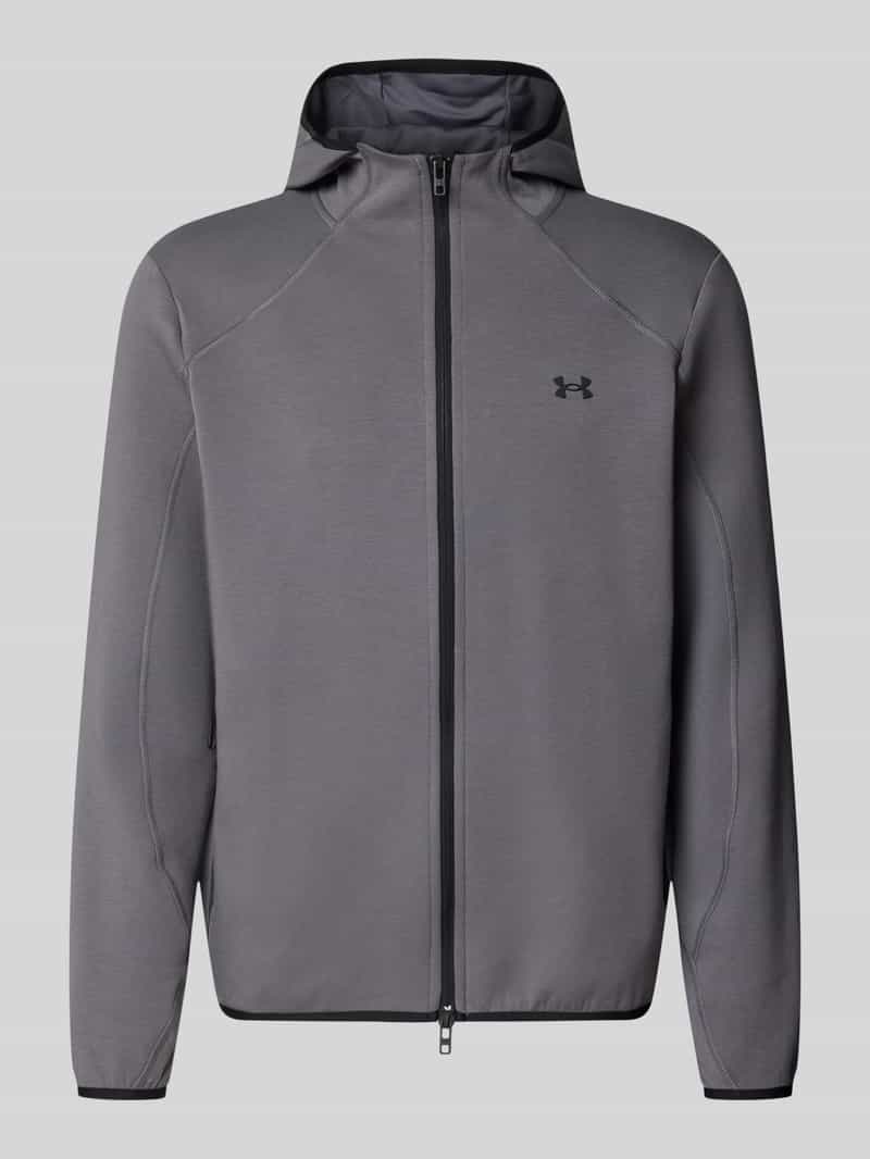 Under Armour Regular fit trainingsjack met katoenaandeel model 'Unstoppable Fleece'