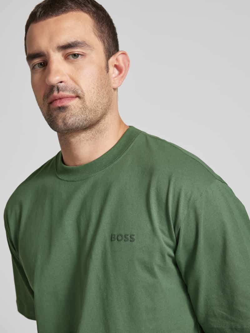 Boss Orange Relaxed fit T-shirt met labelprint