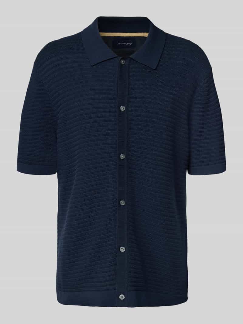 Christian Berg Men Regular fit poloshirt met doorknoopsluiting