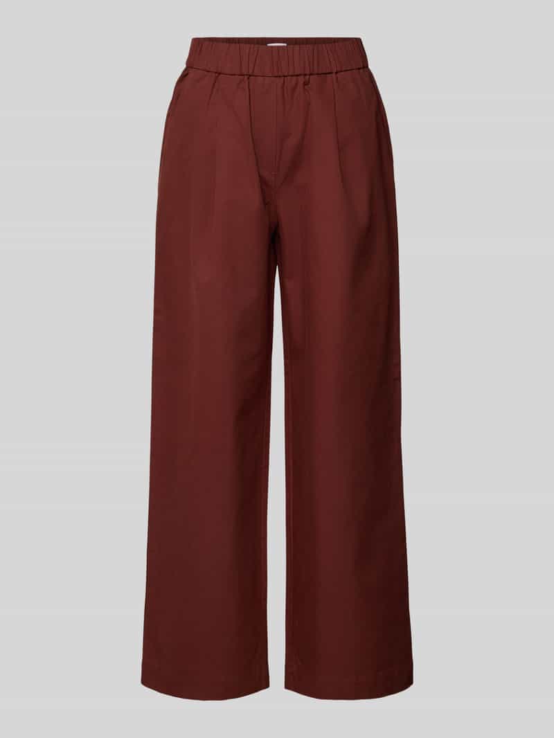 Jake*s Collection Straight leg stoffen broek met elastische band