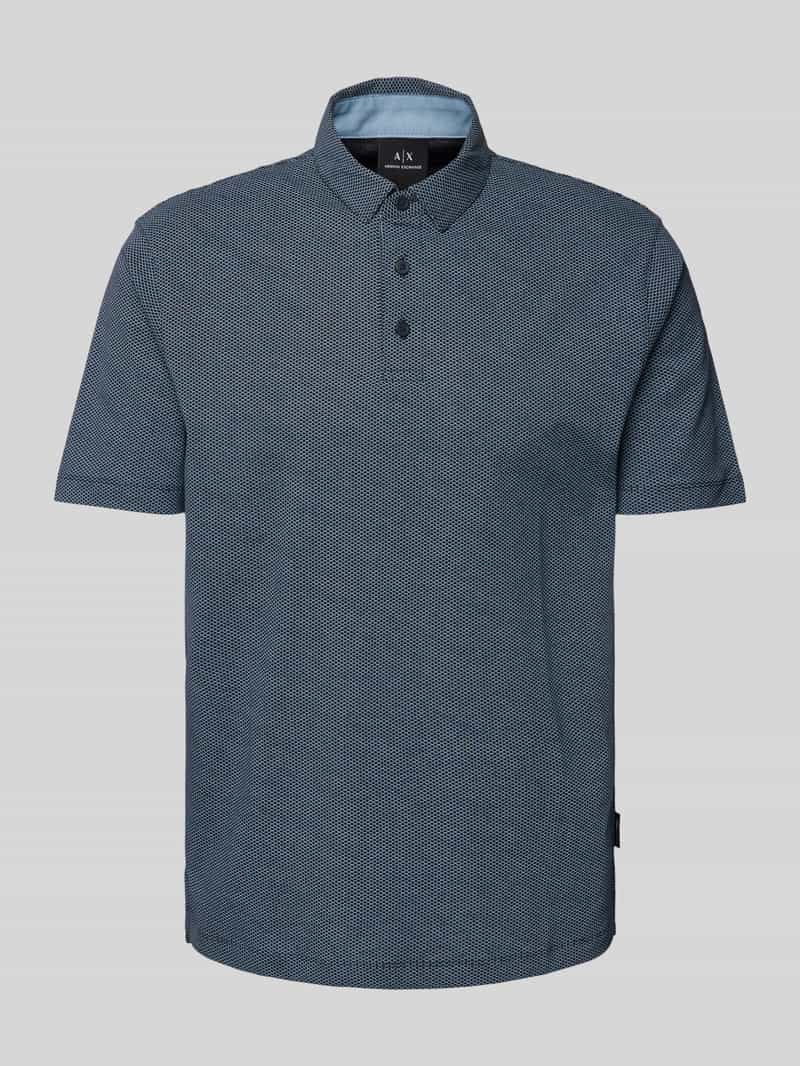 Armani Exchange Poloshirt met korte knoopsluiting