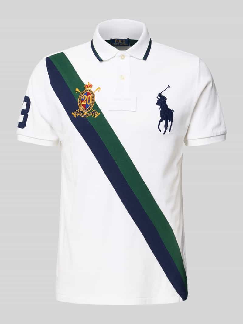 Polo Ralph Lauren Regular fit poloshirt met motief- en logostitching