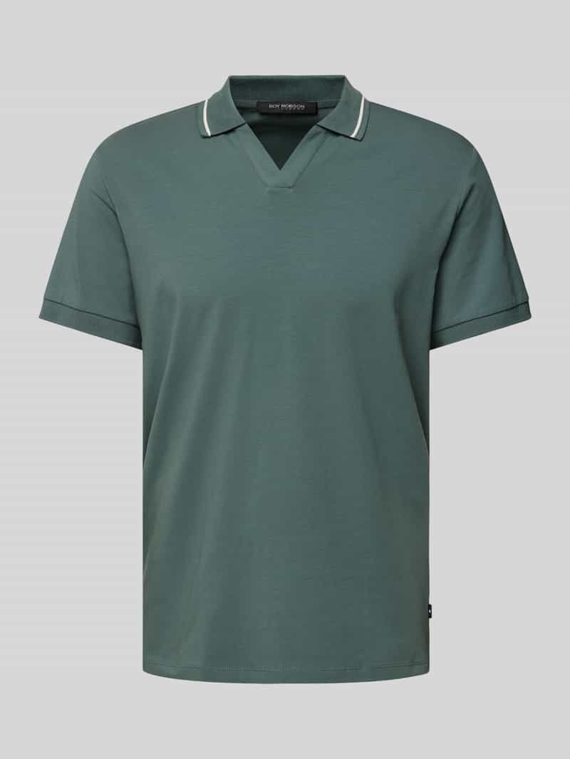 Roy Robson Regular fit poloshirt met contraststrepen