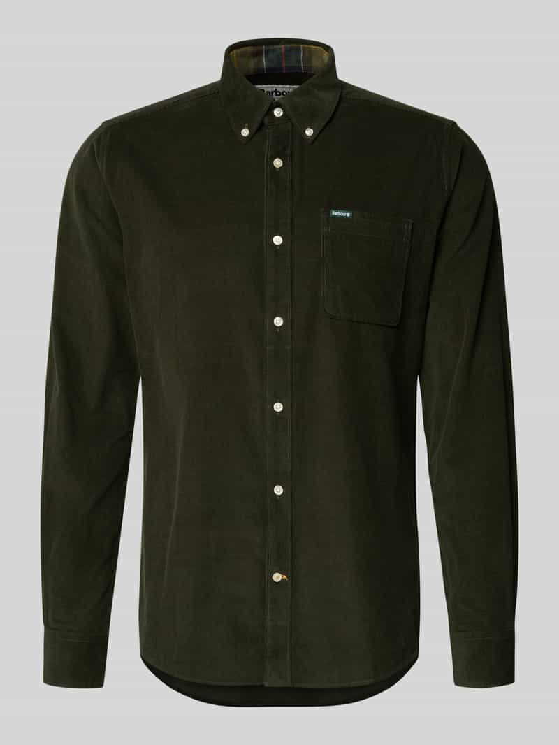 Barbour Tailored fit vrijetijdsoverhemd van puur katoen