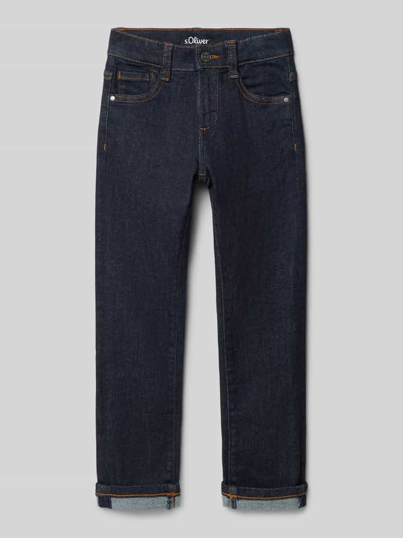 s.Oliver RED LABEL Straight leg jeans van katoenmix
