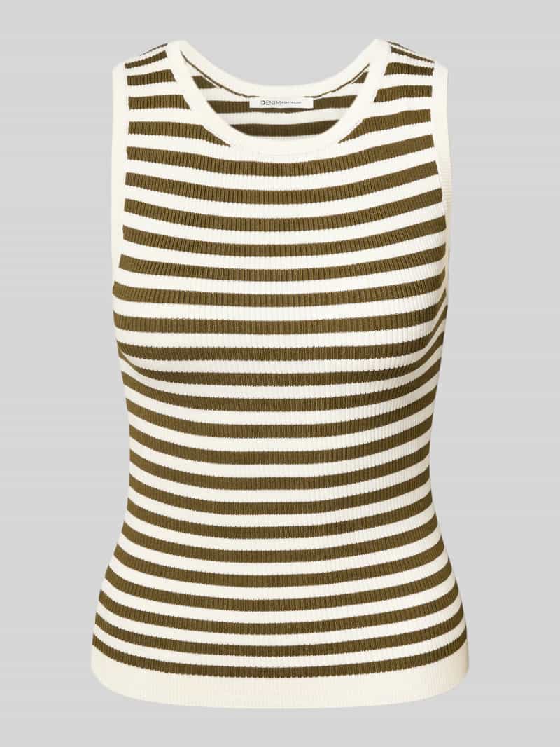 Tom Tailor Denim Slim fit tanktop van viscosemix