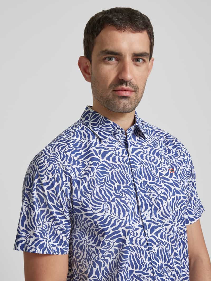 Napapijri Slim fit vrijetijdsoverhemd met logostitching