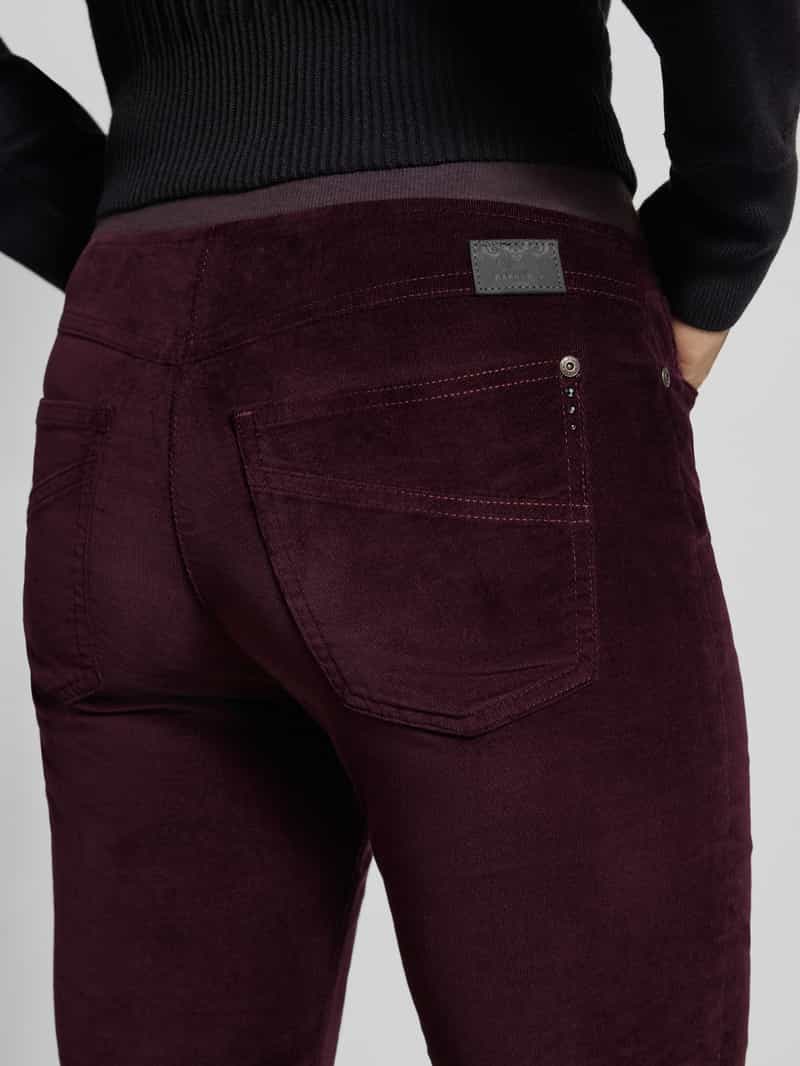 Raphaela By Brax Flared fit corduroy broek met viscose model 'PAMINA'