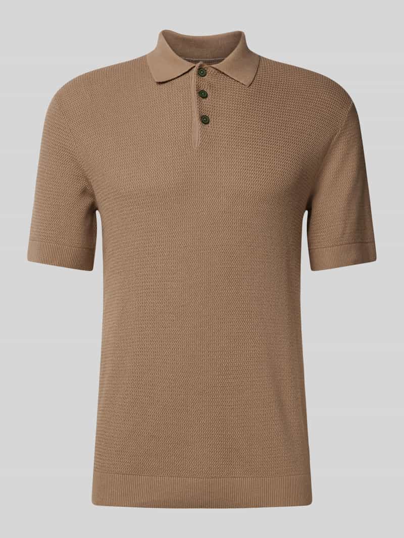 Jack & Jones Premium Regular fit poloshirt met structuurmotief model 'COOPER'
