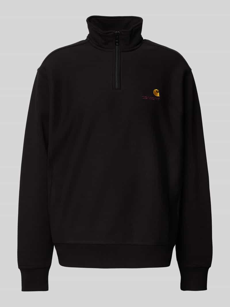 Sweatshirt met schipperskraag, model 'AMERICAN SCRIPT'