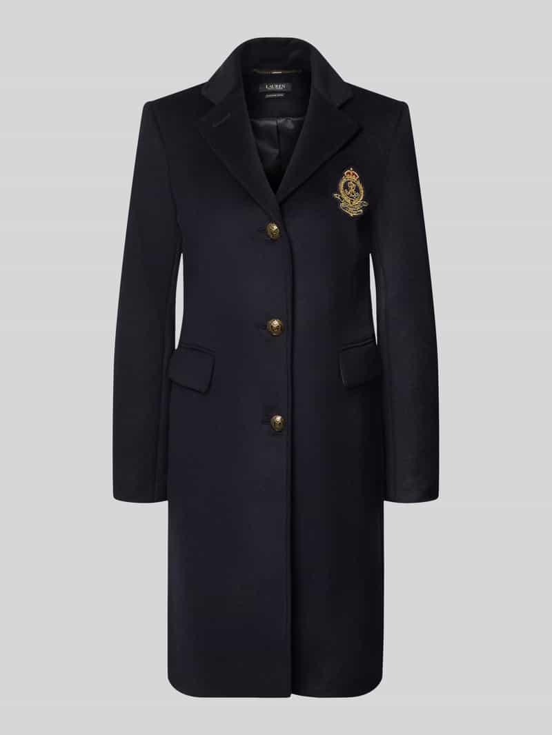 Lauren Ralph Lauren Regular fit lange jas van mix van wol en kasjmier