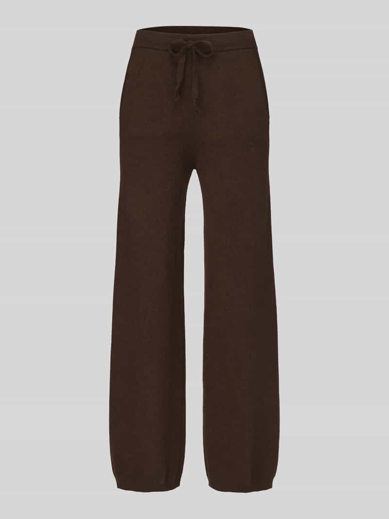 Jake*s Casual Regular fit wijde broek van puur kasjmier