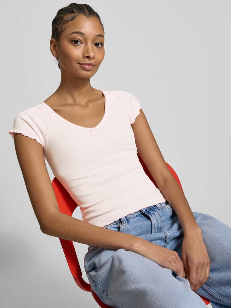 Tommy Jeans T-shirt met diepe boothals