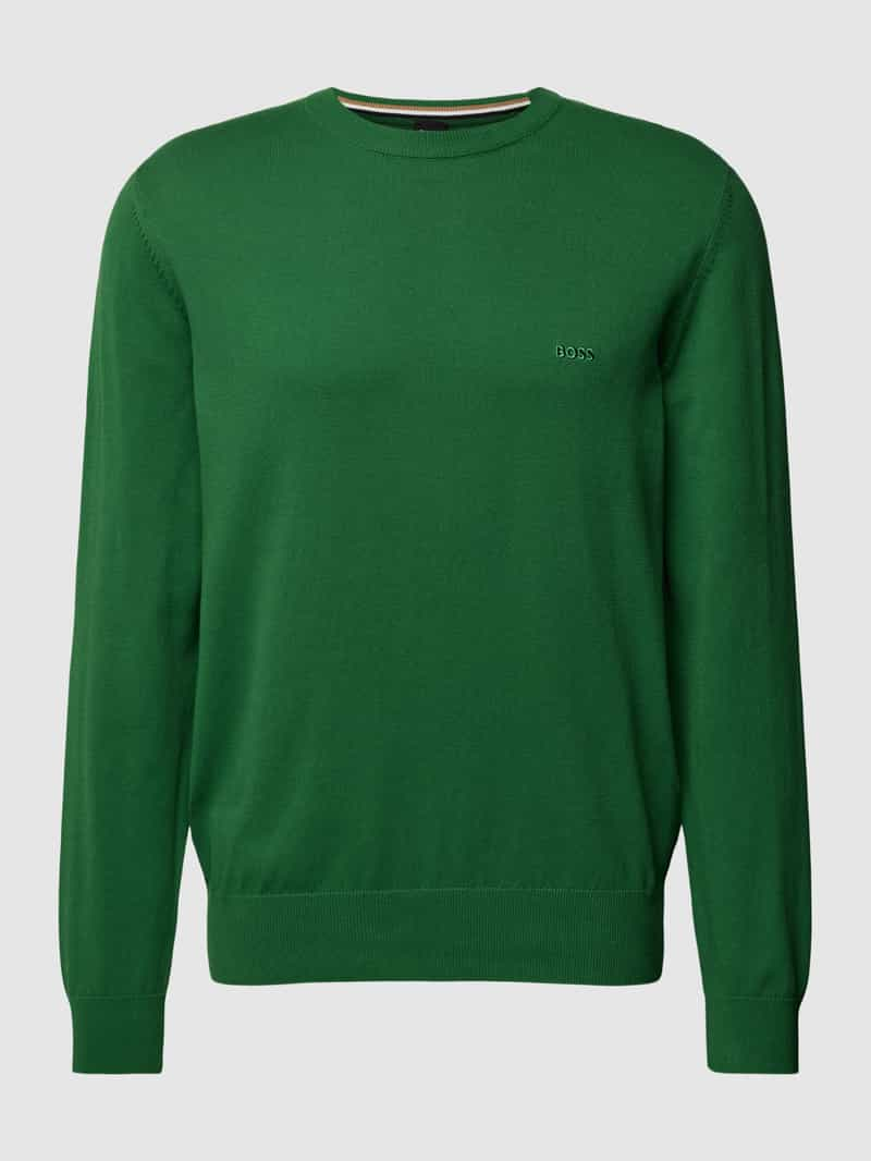 Boss Gebreide pullover met ronde hals, model 'Pacas'