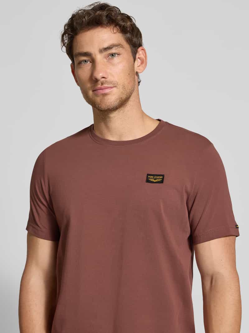 PME Legend T-shirt met labeldetail