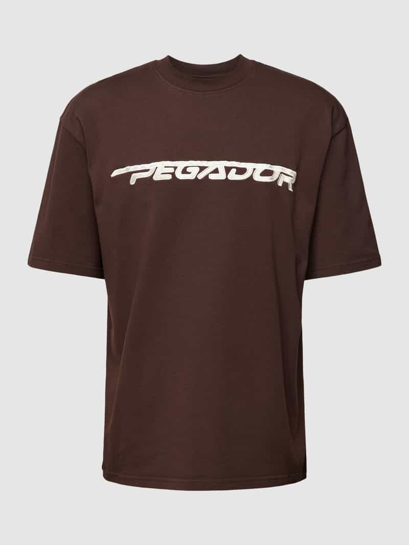 Pegador Oversized T-shirt met labelstitching model 'MANOR'