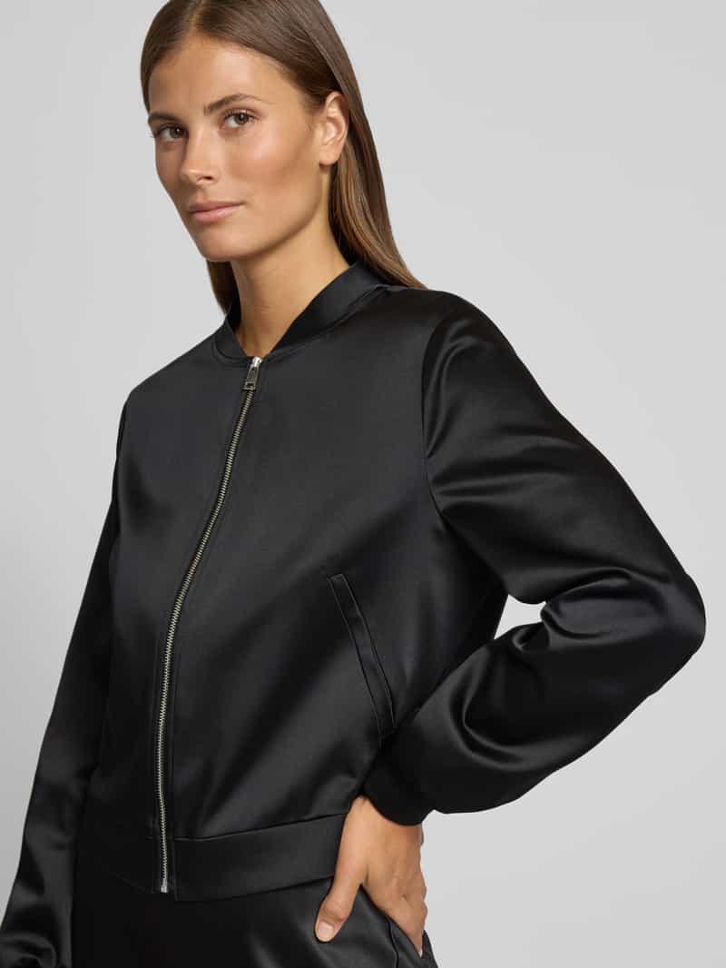 s.Oliver BLACK LABEL Regular fit blouson van satijn