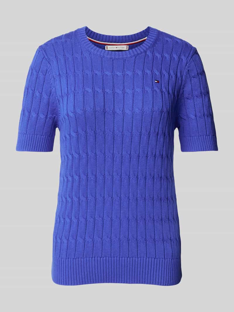 Tommy Hilfiger Regular fit gebreide pullover van zuiver katoen
