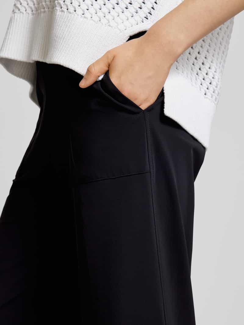 CAMBIO Regular fit stoffen broek met persplooien model 'CAMERON UTILITY'