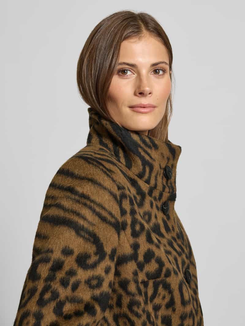 Milo Coats Lange jas met opstaande kraag model 'FLORA'